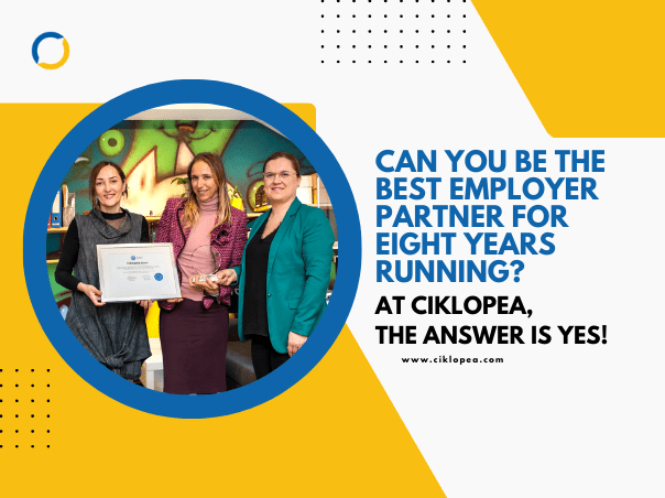 Can You Be the Best Employer for 8 Years Running? At Ciklopea, the Answer is YES!