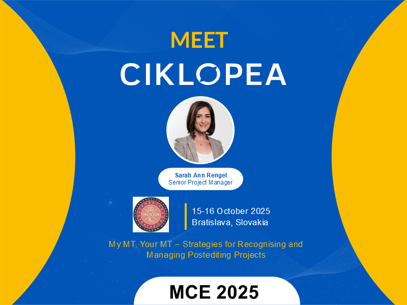We are proud to announce that Sarah Ann Rengel, Senior Project Manager at Ciklopea, will be a featured speaker at Meet Central Europe 2025
