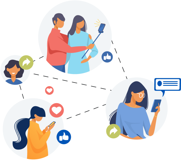 Localization Services for Social Networks