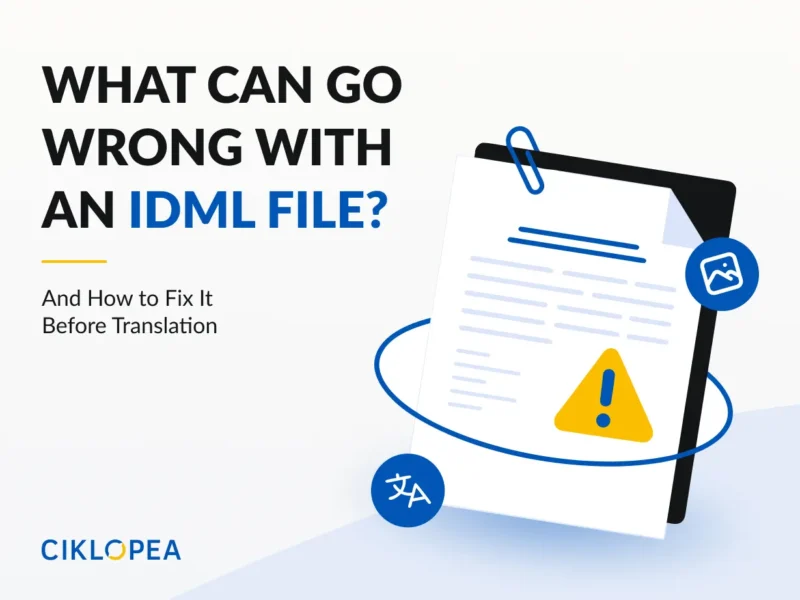 What Can Go Wrong with an IDML File